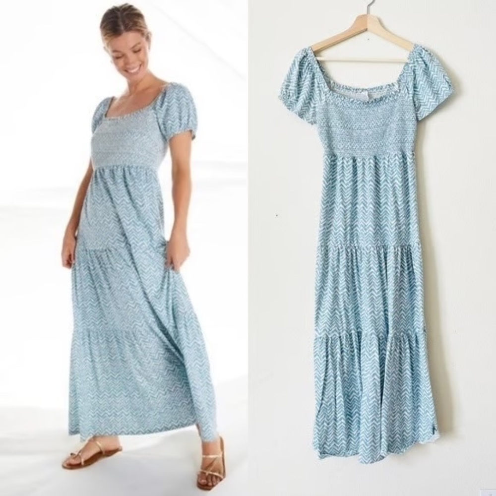 Anthropologie Daily Practice chevron dress